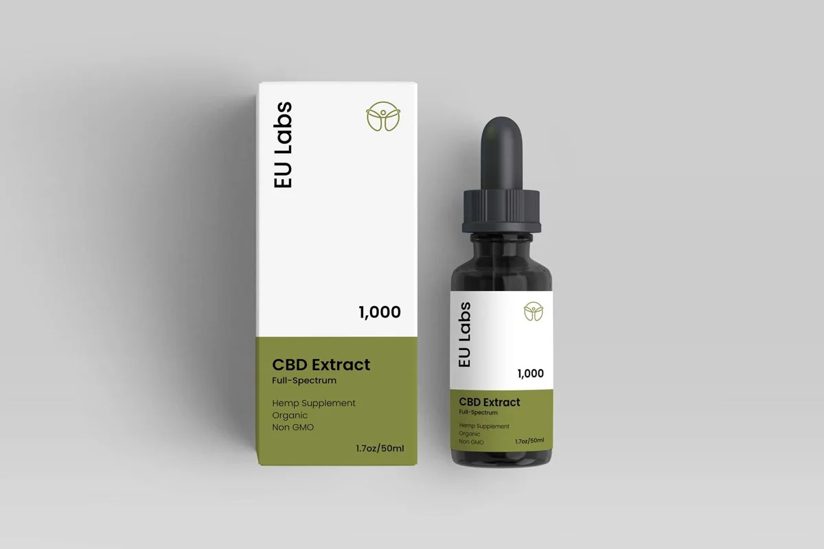50ml bottle of CBD Oil 1000mg full-spectrum in MCT carrier oil — CBD Oil Geelong