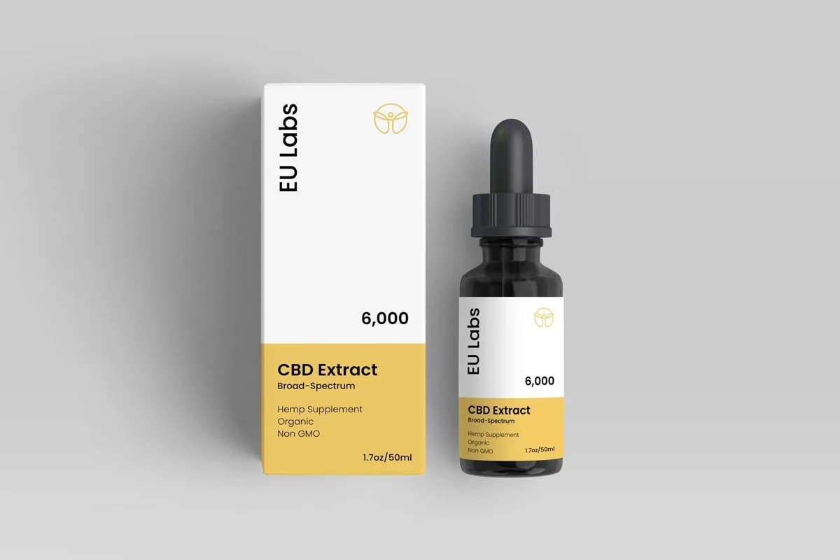 50ml bottle of CBD Oil 6000mg broad-spectrum, THC removed, MCT carrier — CBD Oil Geelong