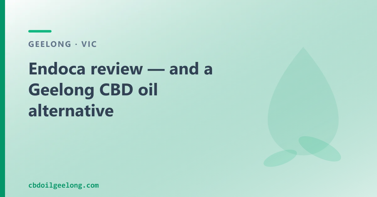 Endoca review — an Australian CBD Oil Alternative