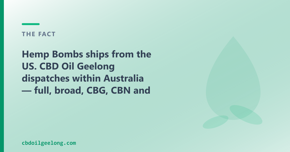 Hemp Bombs is gummies-led and THC-free; our range is oils — full, broad, CBG and CBN