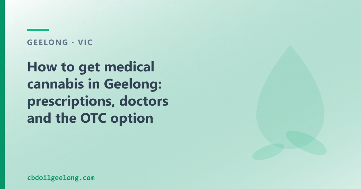 How to get medical cannabis in Geelong: prescriptions, doctors and the OTC option