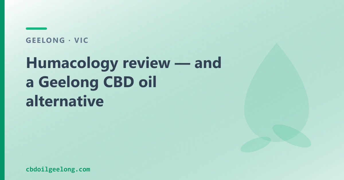 Humacology review — an Australian CBD Oil Alternative