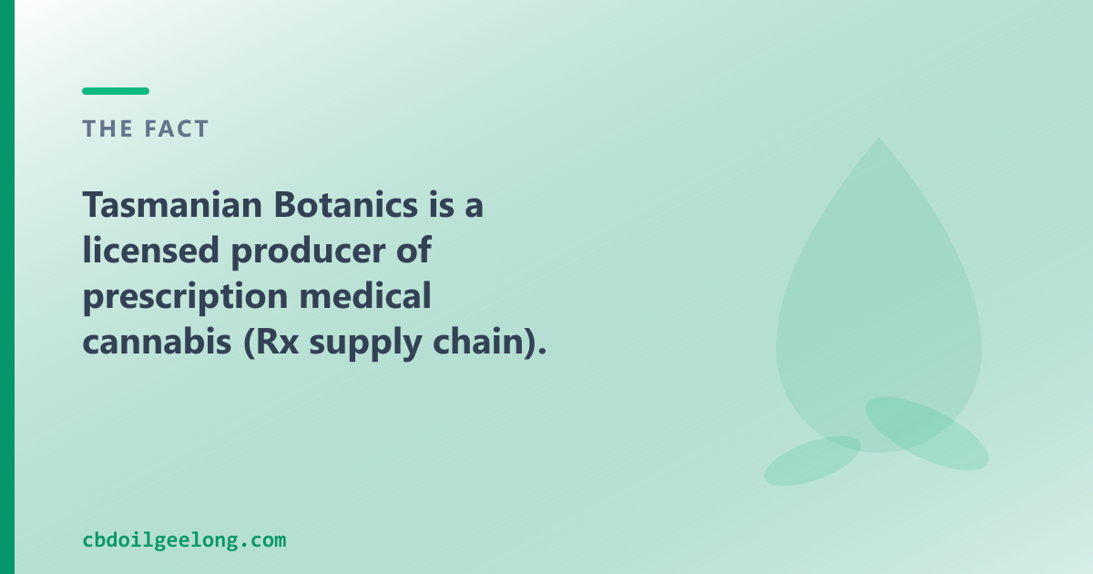 A licensed Rx producer and an OTC CBD oil shop are two different routes, for different needs